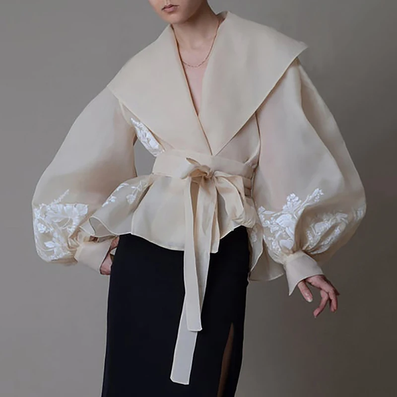 Women Fashion Vintage Skew Collar Tops Women's Lantern Sleeves Blouse Elegant Sashes Shirt For Women Female Stylish Clothes
Women Fashion Vintage Skew Collar Tops Women's Lantern Sleeves Blouse Elegant Sashes Shirt For Women Female Stylish Clothes