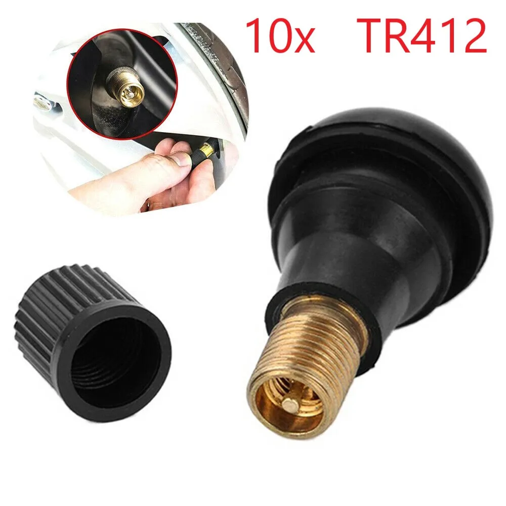 10Pcs Black Rubber TR412 Car Wheel Tyre Tubeless Tire Tyre Valve Stems Dust Cap Wheels Tires Parts Car Auto Accessories
10Pcs Black Rubber TR412 Car Wheel Tyre Tubeless Tire Tyre Valve Stems Dust Cap Wheels Tires Parts Car Auto Accessories