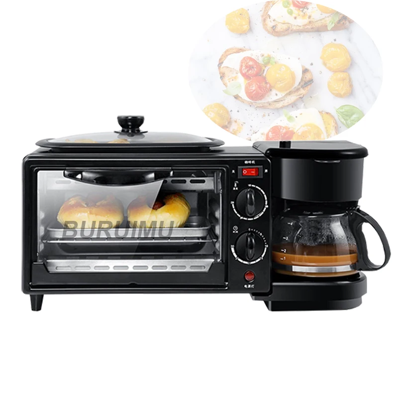 3-In-1 Breakfast Machine 600w Coffee Pot+ Teppanyaki + Oven Bread Baking Maker Bread Toaster Fried Egg Coffee Cooker
3-In-1 Breakfast Machine 600w Coffee Pot+ Teppanyaki + Oven Bread Baking Maker Bread Toaster Fried Egg Coffee Cooker