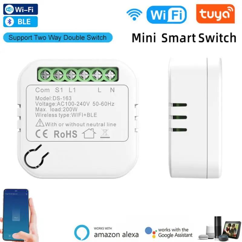 Tuya WiFi + Bluetooth умный светильник выключатель Smart 10A настенный выключатель DIY голосовой пульт дистанционного управления Управление триггерный р... 
Tuya WiFi + Bluetooth умный светильник выключатель Smart 10A настенный выключатель DIY голосовой пульт дистанционного управления Управление триггерный р...