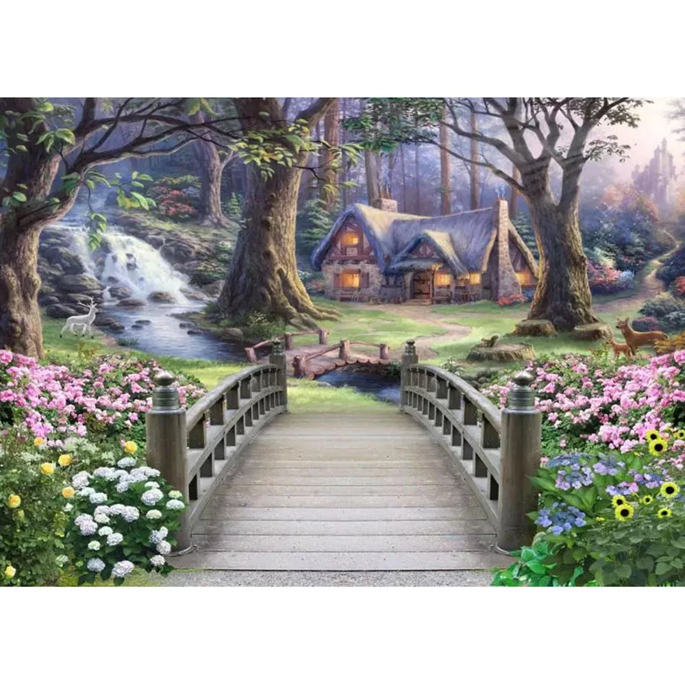 Dpsprue 5D DIY Diamond Painting Full Square/Round Cross stitch Kit Mosaic Wooden Bridge Scenery Diamond Embroidery Gift LM02
Dpsprue 5D DIY Diamond Painting Full Square/Round Cross stitch Kit Mosaic Wooden Bridge Scenery Diamond Embroidery Gift LM02