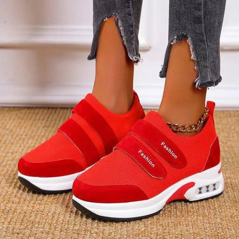 2021 Women Fashion Vulcanized Sneakers Platform Solid Color Flats Ladies Shoes Casual Breathable Wedges Ladies Walking Sneakers
2021 Women Fashion Vulcanized Sneakers Platform Solid Color Flats Ladies Shoes Casual Breathable Wedges Ladies Walking Sneakers