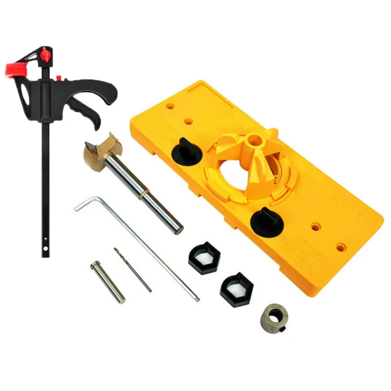 Concealed 35MM Cup Style Hinge Jig Boring Hole Drill Carbon Steel Wood Cutter Carpenter Guide Bit Woodworking DIY Tool
Concealed 35MM Cup Style Hinge Jig Boring Hole Drill Carbon Steel Wood Cutter Carpenter Guide Bit Woodworking DIY Tool