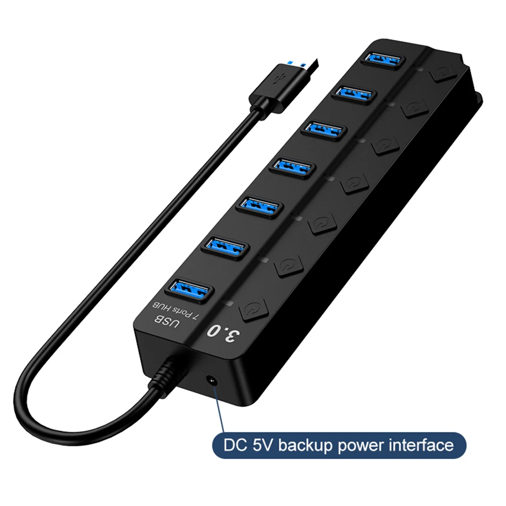 USB Hub 3.0 Splitter 3 Hab Multi USB Use Power Adapter 7 Port Multiple Expander 2.0 USB3 Hub with Switch for PC Power Switches
USB Hub 3.0 Splitter 3 Hab Multi USB Use Power Adapter 7 Port Multiple Expander 2.0 USB3 Hub with Switch for PC Power Switches