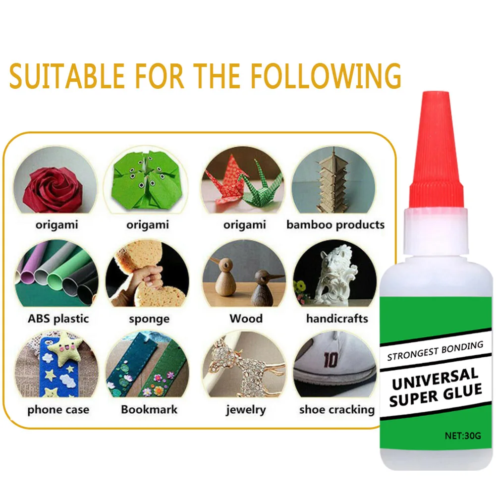 Universal Super Glue Strong Plastic Glue Waterproof 30/50ml for Resin Ceramic Metal Glass ALS88
Universal Super Glue Strong Plastic Glue Waterproof 30/50ml for Resin Ceramic Metal Glass ALS88