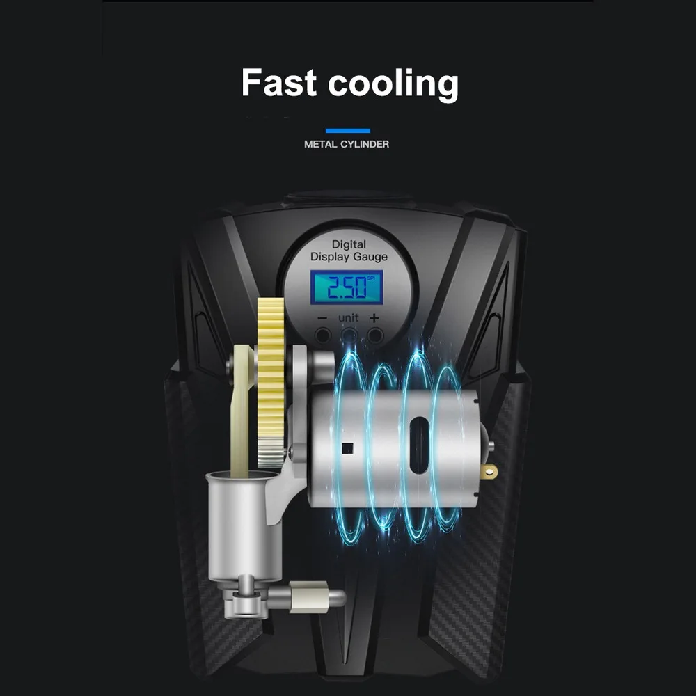Portable 12V Volt Car Air Compressor Pump Digital Tire Inflator 150 PSI Auto Air Pump For Car Motorcycle LED Pointer Tire Pump
Portable 12V Volt Car Air Compressor Pump Digital Tire Inflator 150 PSI Auto Air Pump For Car Motorcycle LED Pointer Tire Pump
