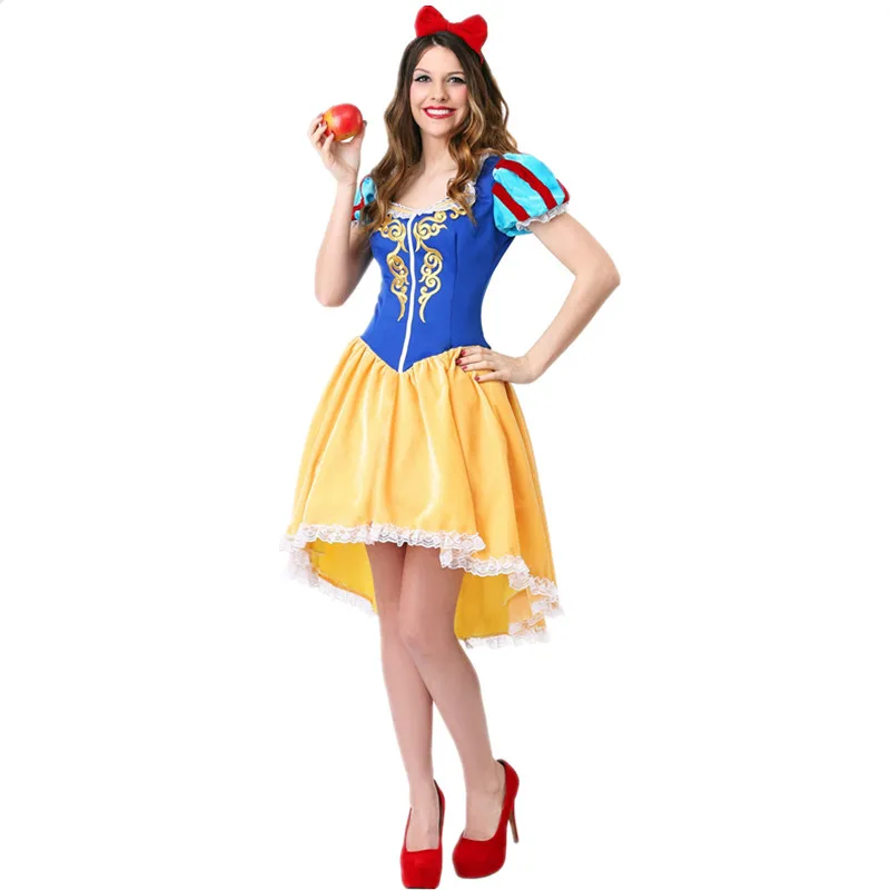 Adult Snow White Princess Costume Halloween Carnival Cosplay Fairy Tale Princess Fancy Dress halloween costumes
Adult Snow White Princess Costume Halloween Carnival Cosplay Fairy Tale Princess Fancy Dress halloween costumes