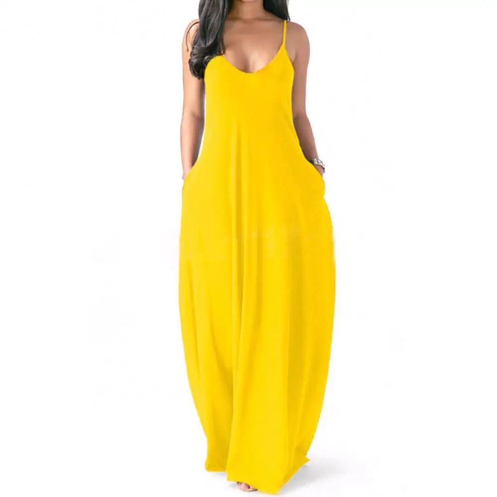 Yellow Women Dress Sling Breathable Summer Clothing Women Sleeveless Long Dress Casual Elegant Party Dresses
Yellow Women Dress Sling Breathable Summer Clothing Women Sleeveless Long Dress Casual Elegant Party Dresses