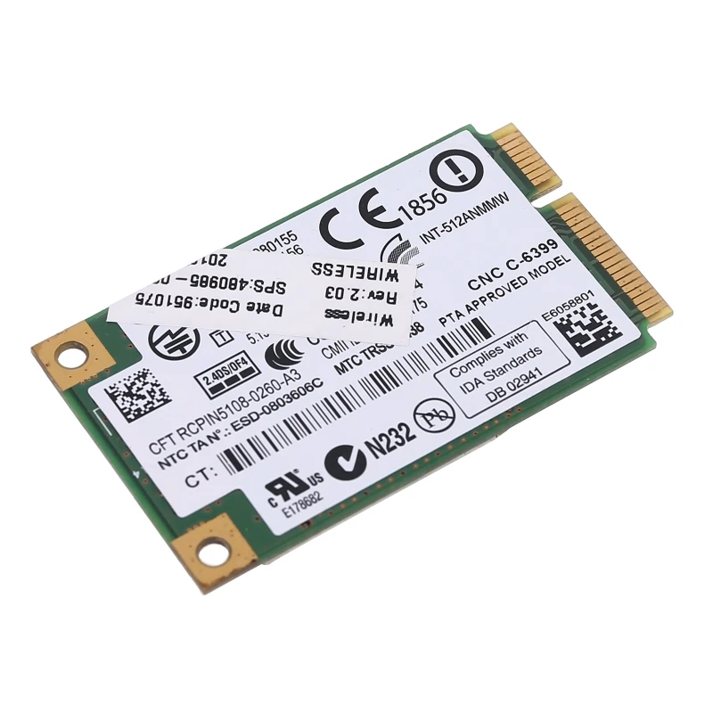 WiFi Link 5100 AGN 300M Wireless Card 2.4G + 5G Dual Band Mini PCI-E Interface Web Card for CQ40 CQ45 6520S 6530S 8730W 6930P 85
WiFi Link 5100 AGN 300M Wireless Card 2.4G + 5G Dual Band Mini PCI-E Interface Web Card for CQ40 CQ45 6520S 6530S 8730W 6930P 85