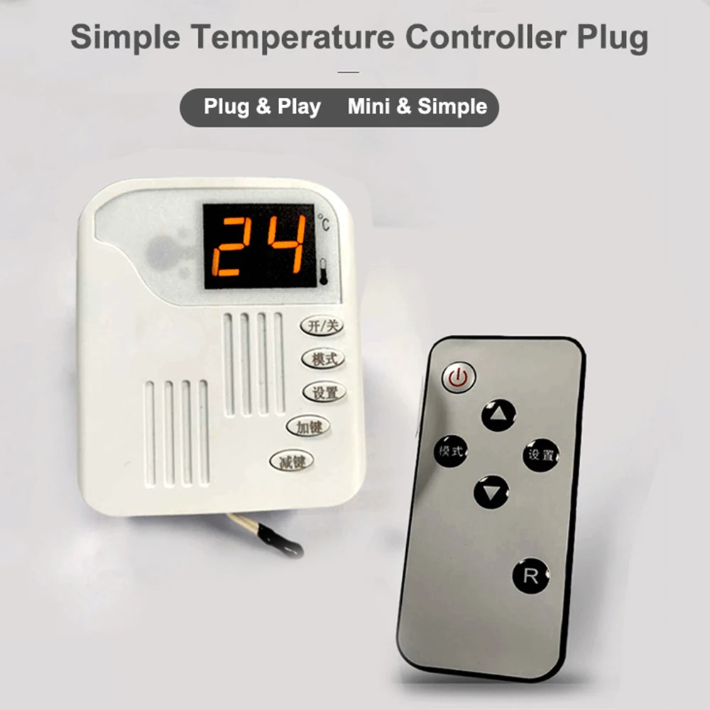 ZFX-01 Digital Temperature Controller Plug 220v Temp Adjustable Thermostat Switch with Remote Controller
ZFX-01 Digital Temperature Controller Plug 220v Temp Adjustable Thermostat Switch with Remote Controller