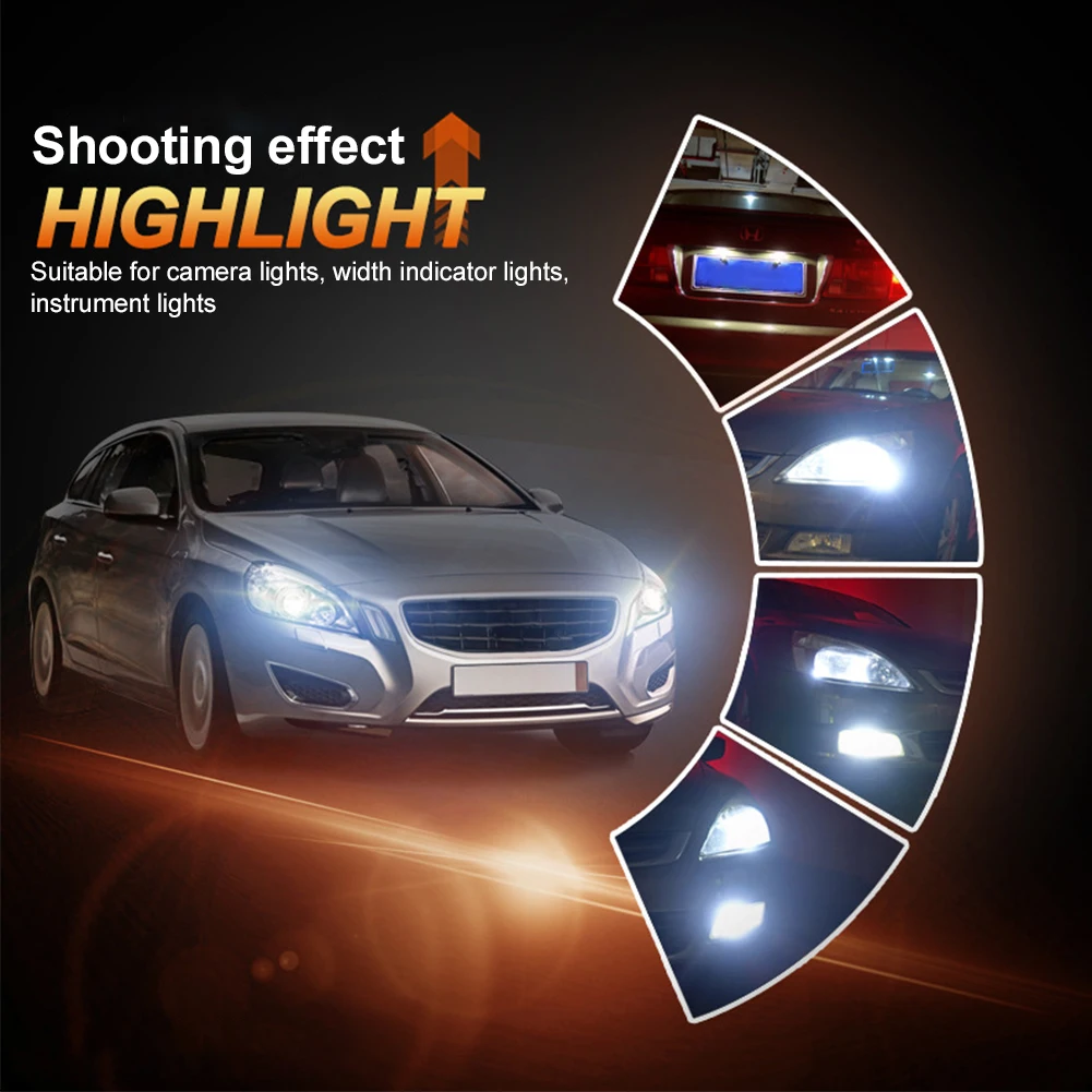 10 Pcs White Extremely Bright Canbus Error Free Xenon LED Light Wedge Light Bulb Dome Courtesy Side Marker License Plate Light
10 Pcs White Extremely Bright Canbus Error Free Xenon LED Light Wedge Light Bulb Dome Courtesy Side Marker License Plate Light