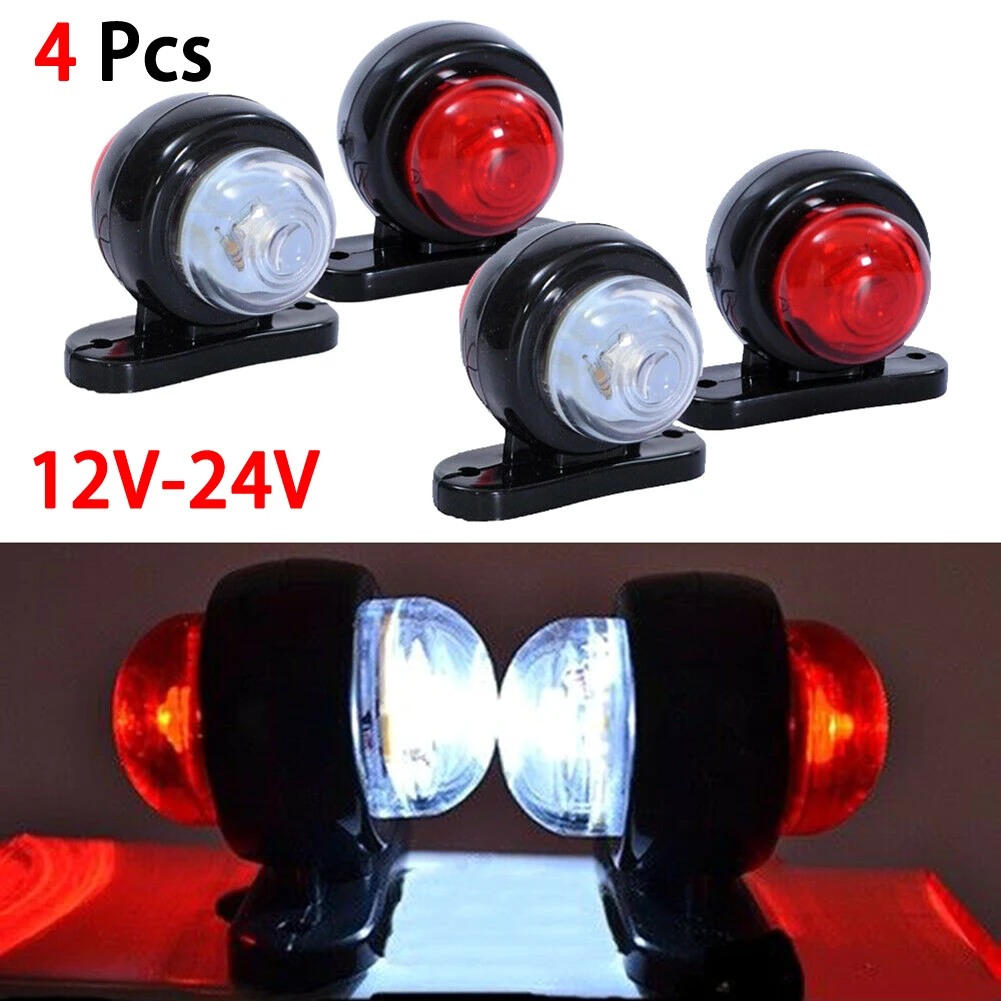 New Auto 4 x LED Red White Side Marker Lights Outline Lamp Car Truck Trailer Van 12V/24V Accessories Tools
New Auto 4 x LED Red White Side Marker Lights Outline Lamp Car Truck Trailer Van 12V/24V Accessories Tools