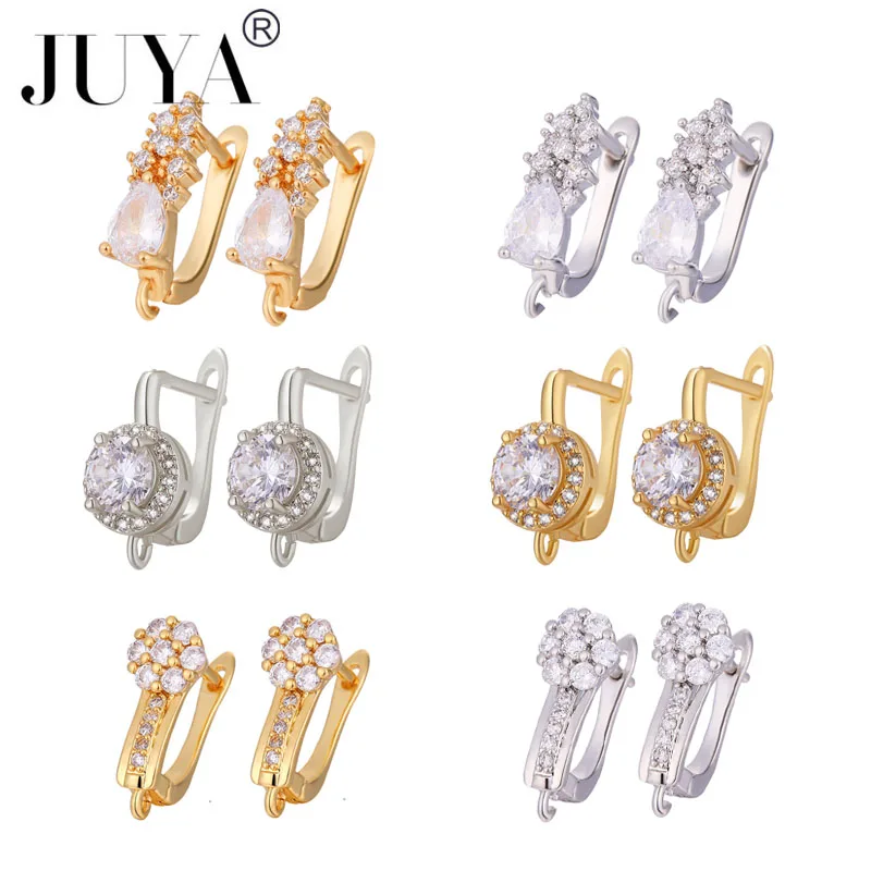 JUYA 2021 DIY Fastener Ear Hooks Cubic Zirconia Earring Wear Clasps Handmade Jewelry Accessories For Earrings Jewelry Making
JUYA 2021 DIY Fastener Ear Hooks Cubic Zirconia Earring Wear Clasps Handmade Jewelry Accessories For Earrings Jewelry Making