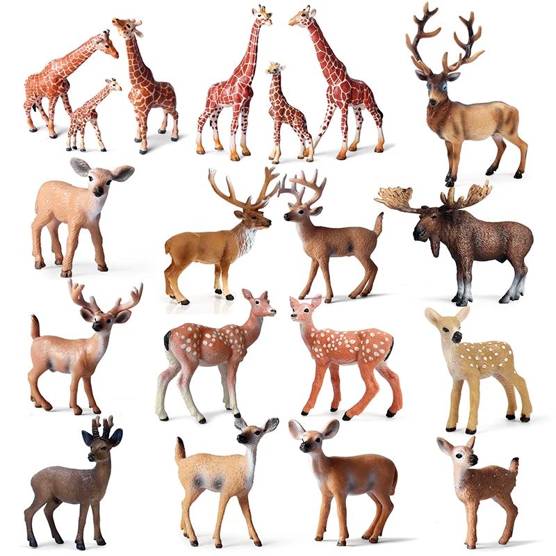 Simulation Forest Deer Figurines Moose Elk Reindeer Alpaca Sika Deer Action Figures Animal Model Decoration Gift For Kids Toys
Simulation Forest Deer Figurines Moose Elk Reindeer Alpaca Sika Deer Action Figures Animal Model Decoration Gift For Kids Toys