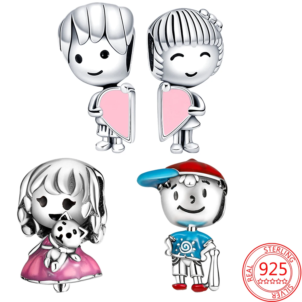 Романтическая искусственная Серебряная любовь для маленького мальчика и девочки, игрушка принцесса и шляпа, Шарм для мальчика, браслет Pandora... 
Романтическая искусственная Серебряная любовь для маленького мальчика и девочки, игрушка принцесса и шляпа, Шарм для мальчика, браслет Pandora...