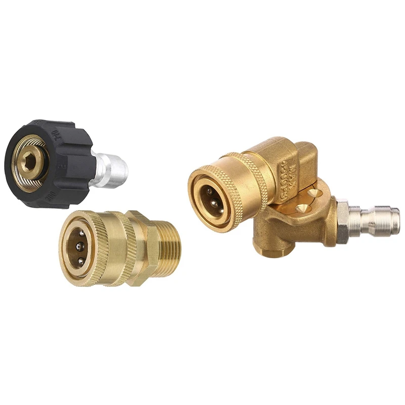 1 Set Pressure Washer Adapter Set & 1 Pcs Quick Connecting Pivoting Coupler For Pressure Washer Spray Nozzle
1 Set Pressure Washer Adapter Set & 1 Pcs Quick Connecting Pivoting Coupler For Pressure Washer Spray Nozzle
