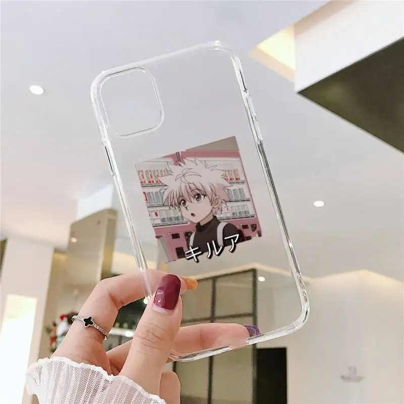 Hunter X Hunter Killua Zoldyck Anime Phone Case Transparent soft For iphone 5 5s 5c se 6 6s 7 8 11 12 plus mini x xs xr pro max
Hunter X Hunter Killua Zoldyck Anime Phone Case Transparent soft For iphone 5 5s 5c se 6 6s 7 8 11 12 plus mini x xs xr pro max