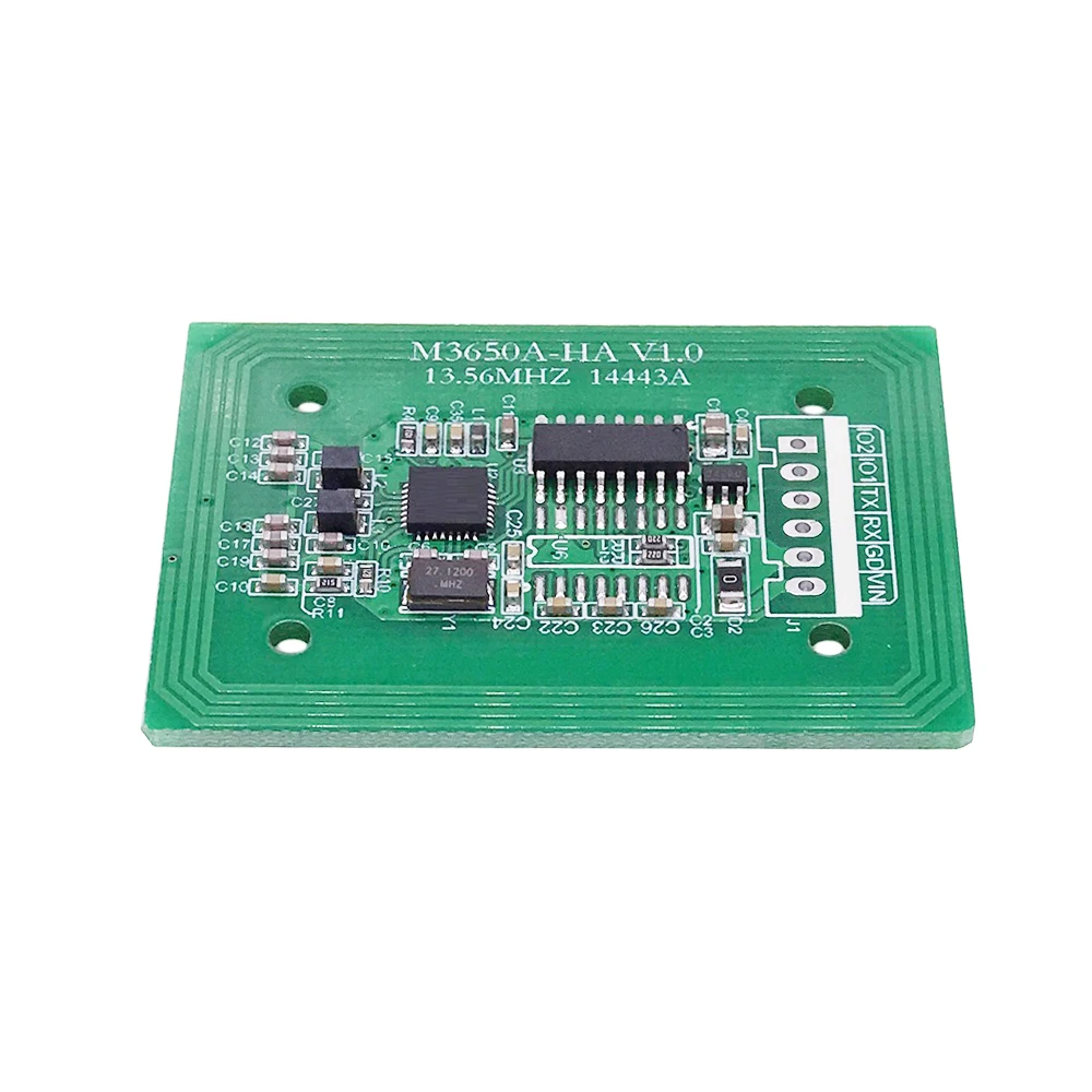 13.56MHz IC Card Reader Module UART TTL Interface RFID High Frequency Non-Contact Module Support S50/S70
13.56MHz IC Card Reader Module UART TTL Interface RFID High Frequency Non-Contact Module Support S50/S70