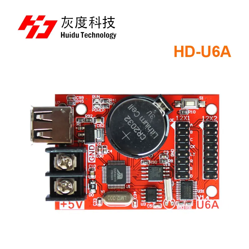 Huidu U60 U62 U63 U64 U6A U6BN p10 U диск один двухцветный светодиодный программируемый