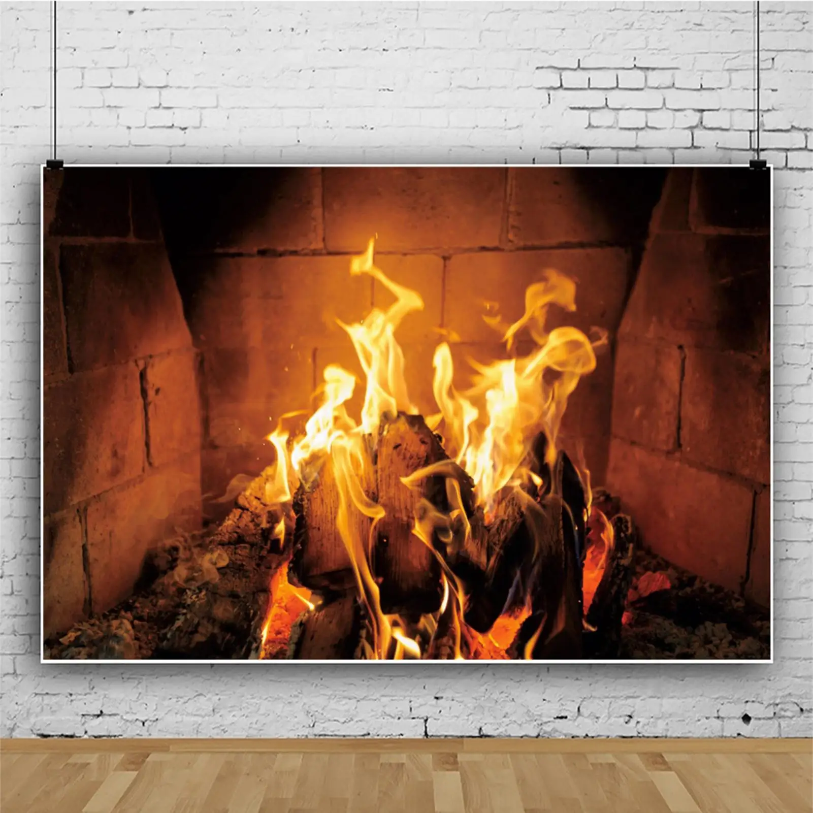 Photo Background Winter Fireplace Christmas Wood Fire Flame Brick Christmas Party Decor Baby Photographic Backdrop Photo Studio 
Photo Background Winter Fireplace Christmas Wood Fire Flame Brick Christmas Party Decor Baby Photographic Backdrop Photo Studio