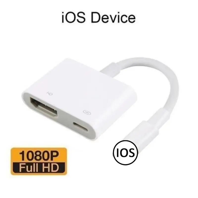 Новый AV ТВ адаптер кабель с зарядным портом HDMI совместимый телефонные аксессуары