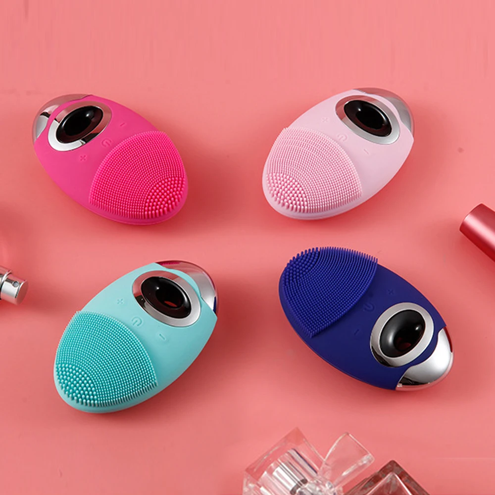 Электрическая Очищающая щетка для лица, водонепроницаемая Очищающая щетка, вибрирующий массаж, очищение и Отшелушивание кожи 
Электрическая Очищающая щетка для лица, водонепроницаемая Очищающая щетка, вибрирующий массаж, очищение и Отшелушивание кожи