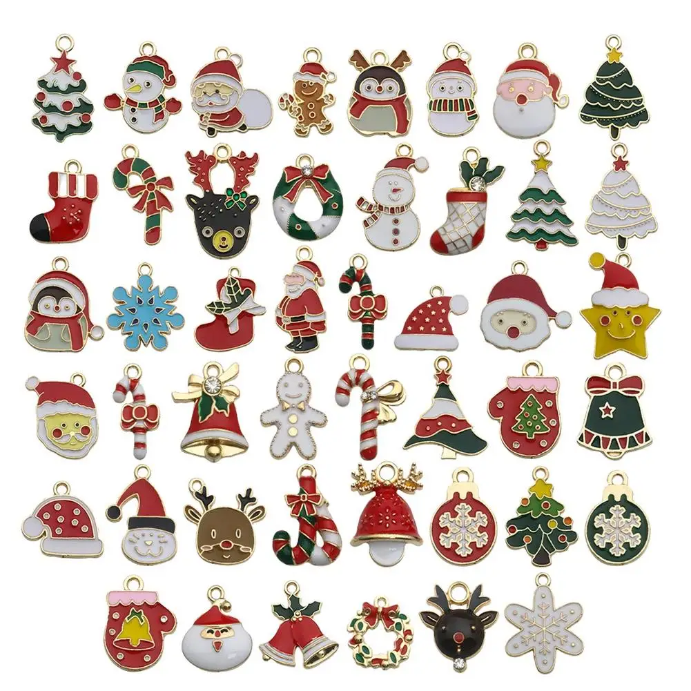 Christmas Charm Pendants 46pcs DIY Jewelry Pendants Alloy Charms For Holiday Christmas Tree Decor Earrings Crafting Decoratio
Christmas Charm Pendants 46pcs DIY Jewelry Pendants Alloy Charms For Holiday Christmas Tree Decor Earrings Crafting Decoratio