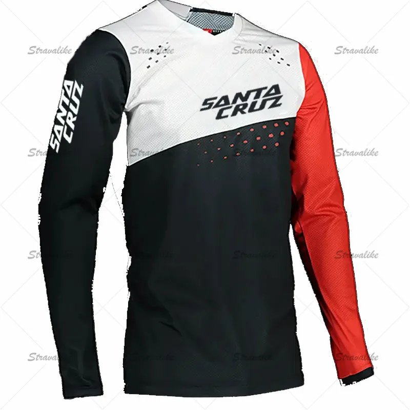 Футболка для горного велосипеда Santa Cruz Enduro MX Motocross BMX Racing Jersey DH с длинным рукавом
