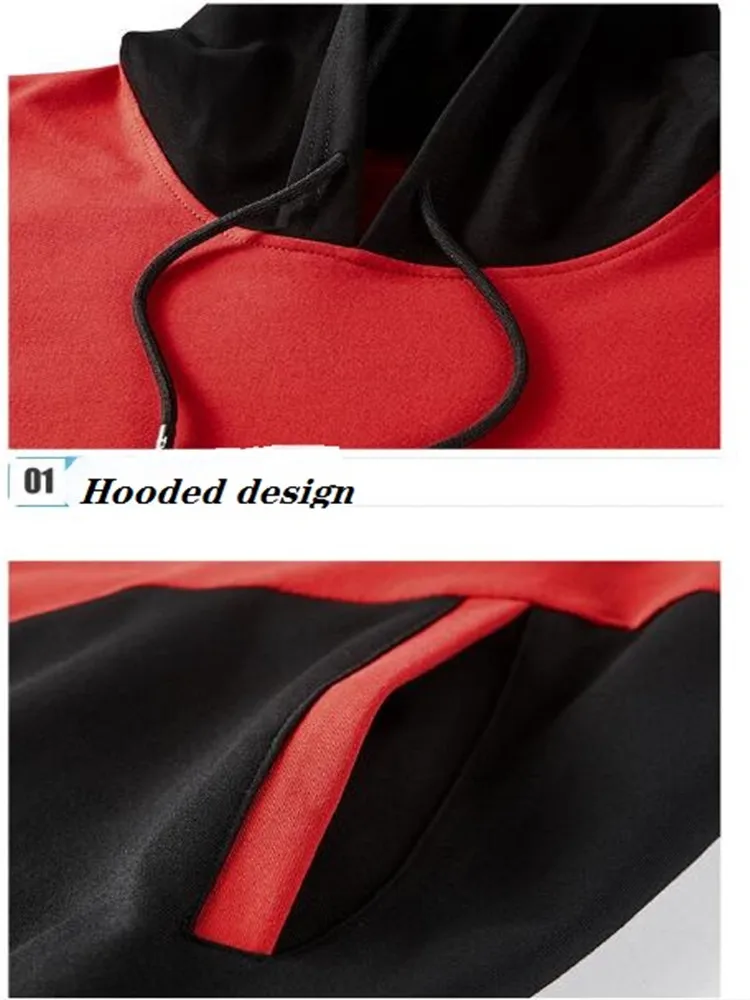 Men's new sports suit Cotton long-sleeved trousers Brand quality hooded sportswear Spring and Autumn Patchwork Pullover
Men's new sports suit Cotton long-sleeved trousers Brand quality hooded sportswear Spring and Autumn Patchwork Pullover
