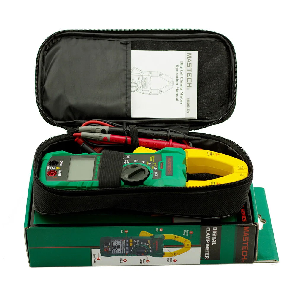MS2115A Multimeter Amper 1000A True Rms ABS DC AC Digital Clamp Meter Display Backlight Measurement Tool Portable Electrical
MS2115A Multimeter Amper 1000A True Rms ABS DC AC Digital Clamp Meter Display Backlight Measurement Tool Portable Electrical