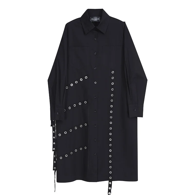 SuperAen 2021 Spring New Design Streetwear Loose Turn Down Collar Full Mid-Calf Dresses Women
SuperAen 2021 Spring New Design Streetwear Loose Turn Down Collar Full Mid-Calf Dresses Women