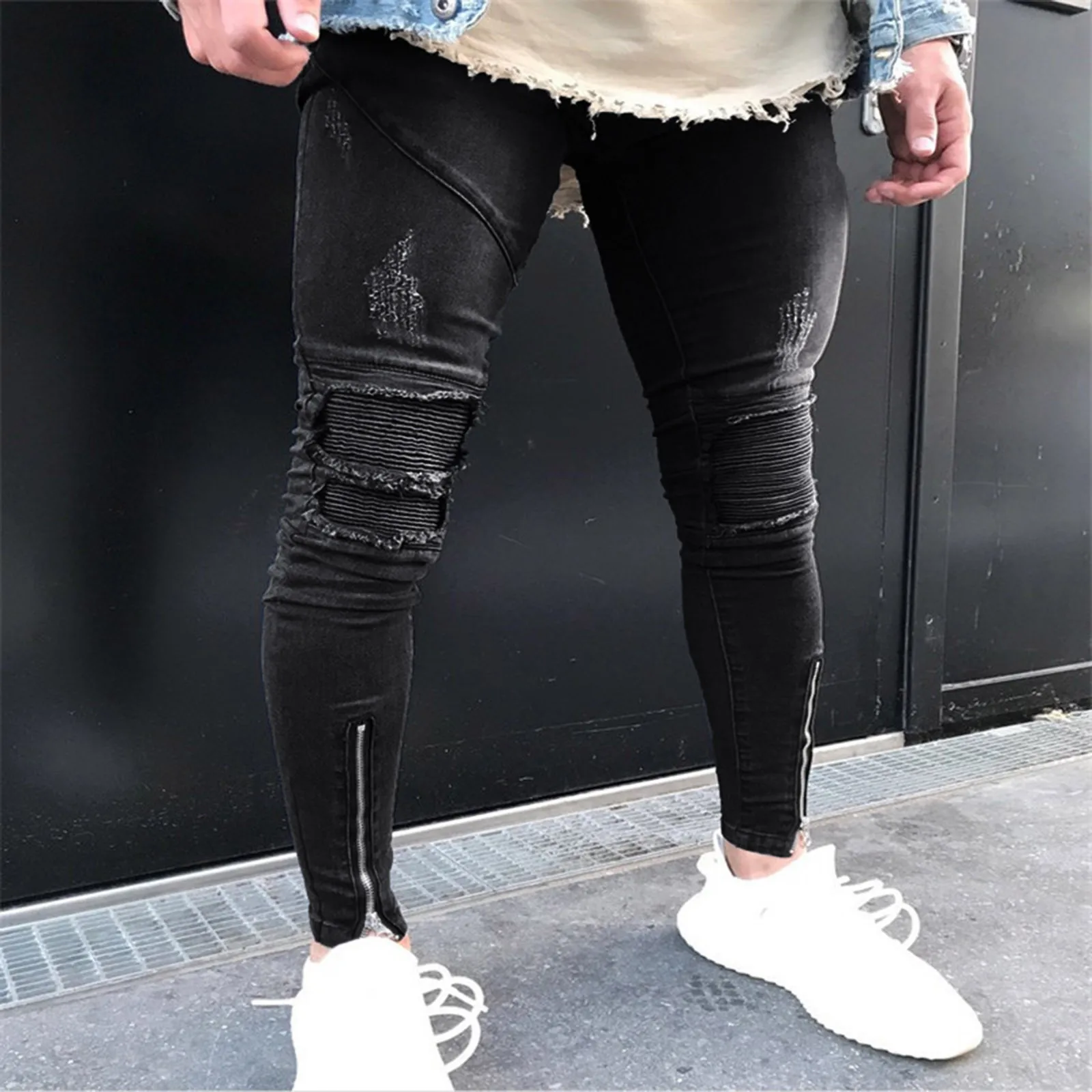 Casual Men Spring And Summer Fitness Trousers Bodybuilding Zipper Pocket Denim Pants Skin Full Length Sports Trousers Hombre
Casual Men Spring And Summer Fitness Trousers Bodybuilding Zipper Pocket Denim Pants Skin Full Length Sports Trousers Hombre