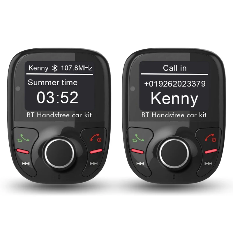 Автомобильный комплект громкой связи беспроводной Bluetooth FM передатчик ЖК дисплей
