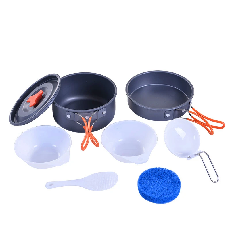 Aluminium Camping Cookware Set Outdoor Camping Tableware Cooking Set Travel Cutlery Utensils Hiking Picnic Set for 1-2 People
Aluminium Camping Cookware Set Outdoor Camping Tableware Cooking Set Travel Cutlery Utensils Hiking Picnic Set for 1-2 People