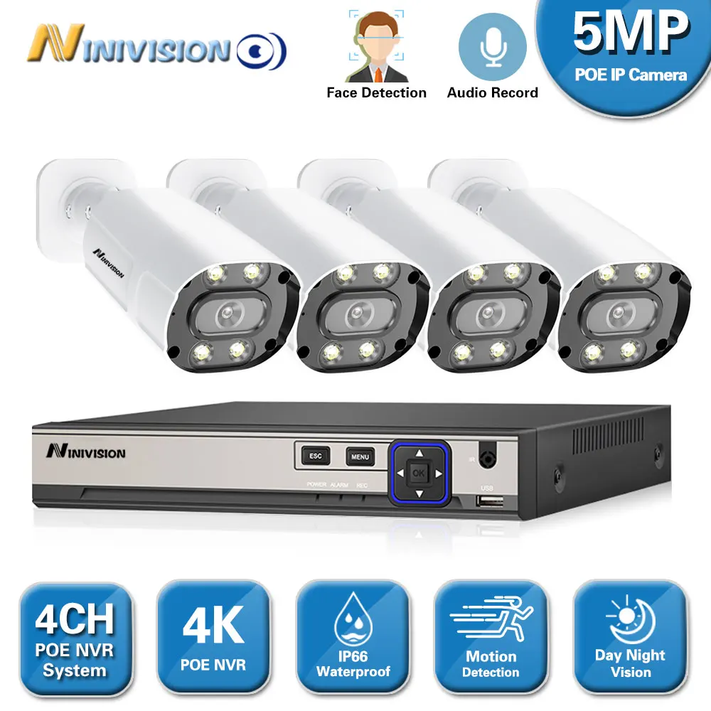 4K Ultra HD 4CH NVR Kit H.265 + CCTV Camera Security System 8MP 5MP CCTV System IR Outdoor Night Vision комплекты видеонаблюдения
4K Ultra HD 4CH NVR Kit H.265 + CCTV Camera Security System 8MP 5MP CCTV System IR Outdoor Night Vision комплекты видеонаблюдения