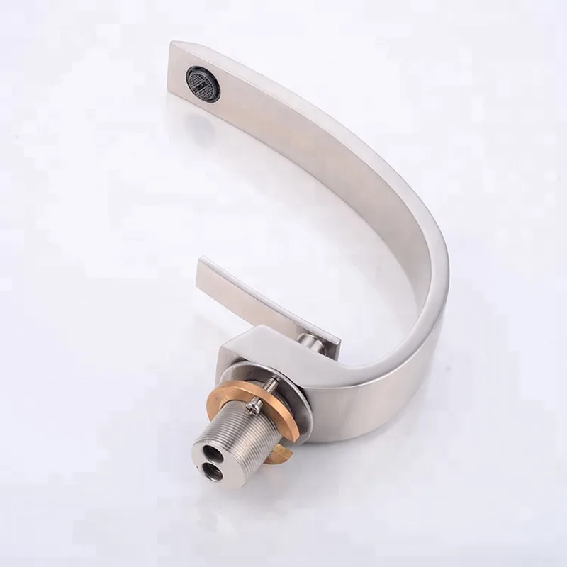 Curved Bathroom Faucet Water Basin Brass Faucet Deck Mounted for Bathroom Mixer Tap Washbasin Faucet Single Handle Single Hole
Curved Bathroom Faucet Water Basin Brass Faucet Deck Mounted for Bathroom Mixer Tap Washbasin Faucet Single Handle Single Hole