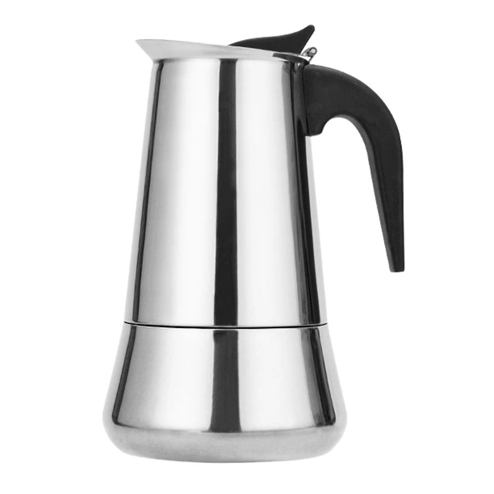 

Stainless Steel Stovetop Coffee Pot Espresso Coffee Maker Kettle 100ML / 200ML / 300ML / 450ML / 600ML Outdoors Cafeteira