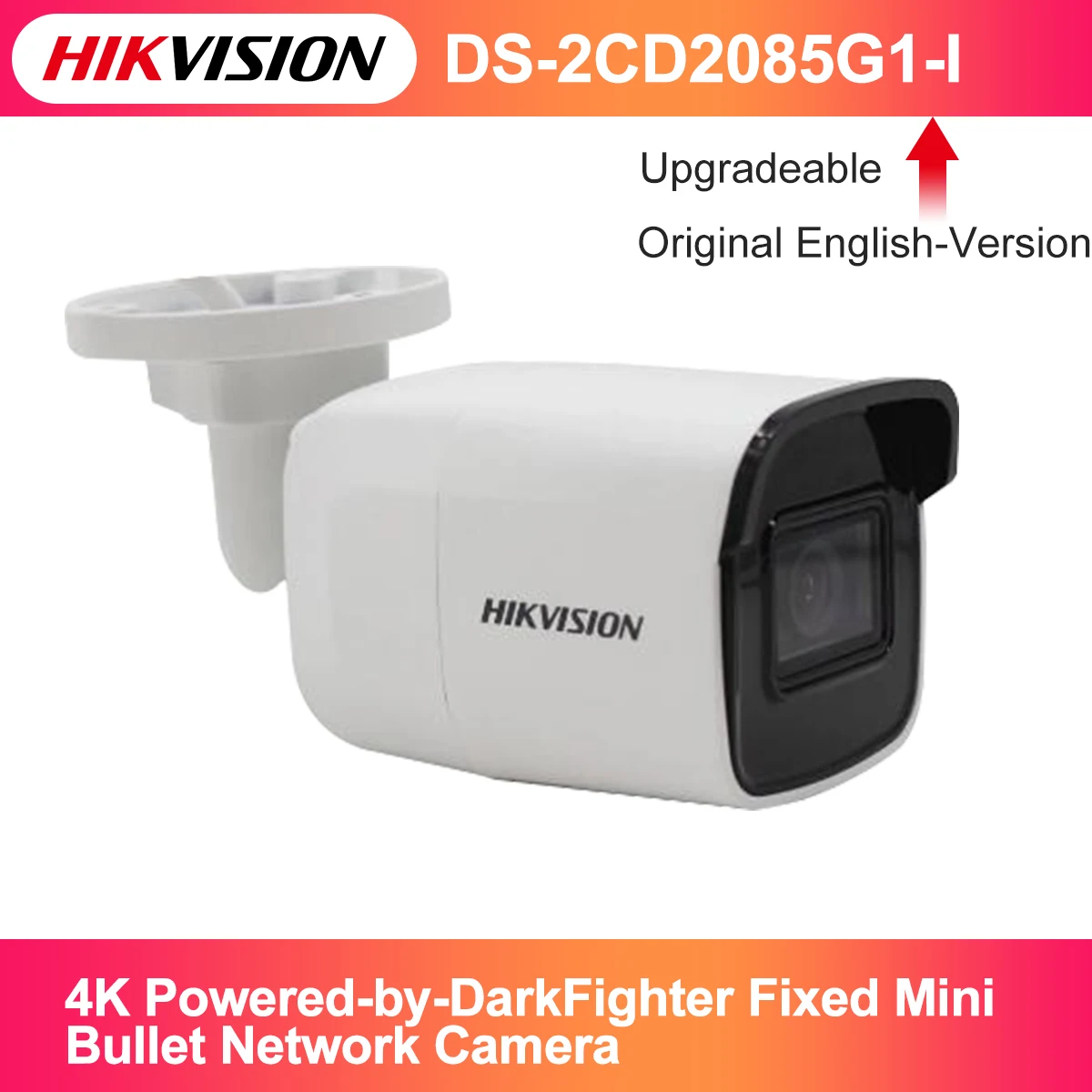 Оригинальная фиксированная сетевая мини-камера Hikvision 4K с питанием от DarkFighter, 8 МП
Оригинальная фиксированная сетевая мини-камера Hikvision 4K с питанием от DarkFighter, 8 МП