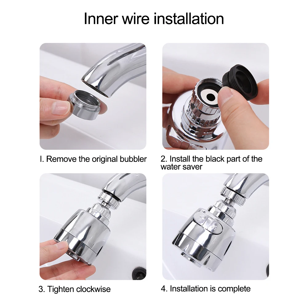 Innovative Kitchen Faucet Stainless Steel SplashProof Universal Tap Shower Water Rotatable Filter Sprayer Nozzle Top grand
Innovative Kitchen Faucet Stainless Steel SplashProof Universal Tap Shower Water Rotatable Filter Sprayer Nozzle Top grand