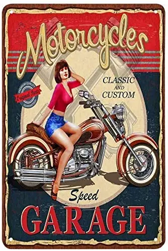 

Xuship PiN Up GiRl Posters Bar Signs for Home Bar Personalized Garage Signs for Men Beer