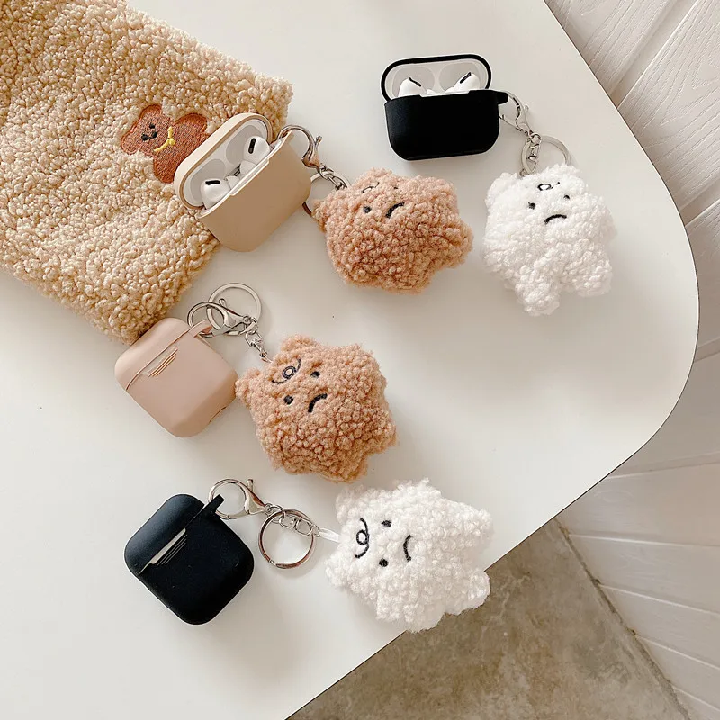 New Cute Cartoon 3D Plush Bear Keychain Case For Case For AirPods 1 2 Airpods Pro Soft Earphone Accessories Box
New Cute Cartoon 3D Plush Bear Keychain Case For Case For AirPods 1 2 Airpods Pro Soft Earphone Accessories Box