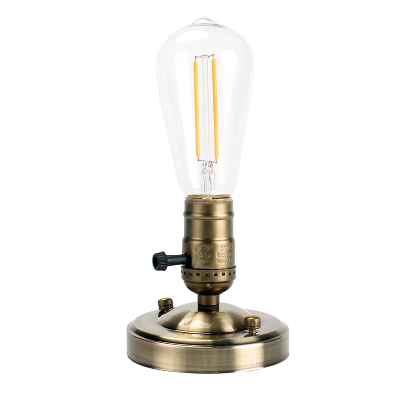 E26 Vintage Retro Four-Color Edison Ceiling Screw Light Lamp Bulb Socket Holder With Switch
E26 Vintage Retro Four-Color Edison Ceiling Screw Light Lamp Bulb Socket Holder With Switch