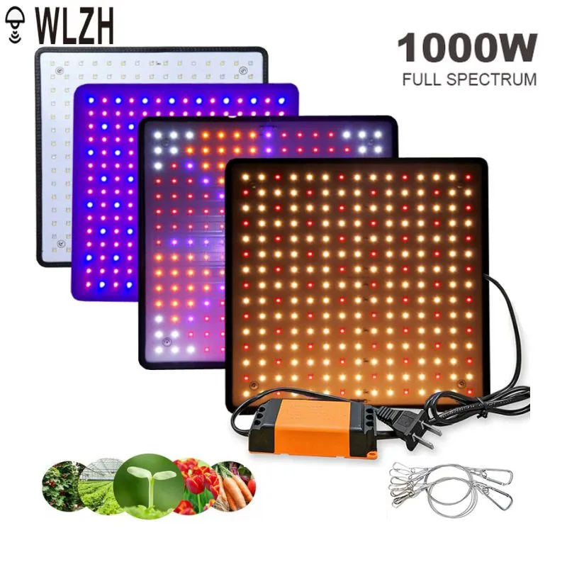 1000W 225 LED Grow Light Panel Full Spectrum Phyto Lamp AC85-265V EU/US/AU/UK Plug For Indoor Grow Tent Plants Growth Light
1000W 225 LED Grow Light Panel Full Spectrum Phyto Lamp AC85-265V EU/US/AU/UK Plug For Indoor Grow Tent Plants Growth Light