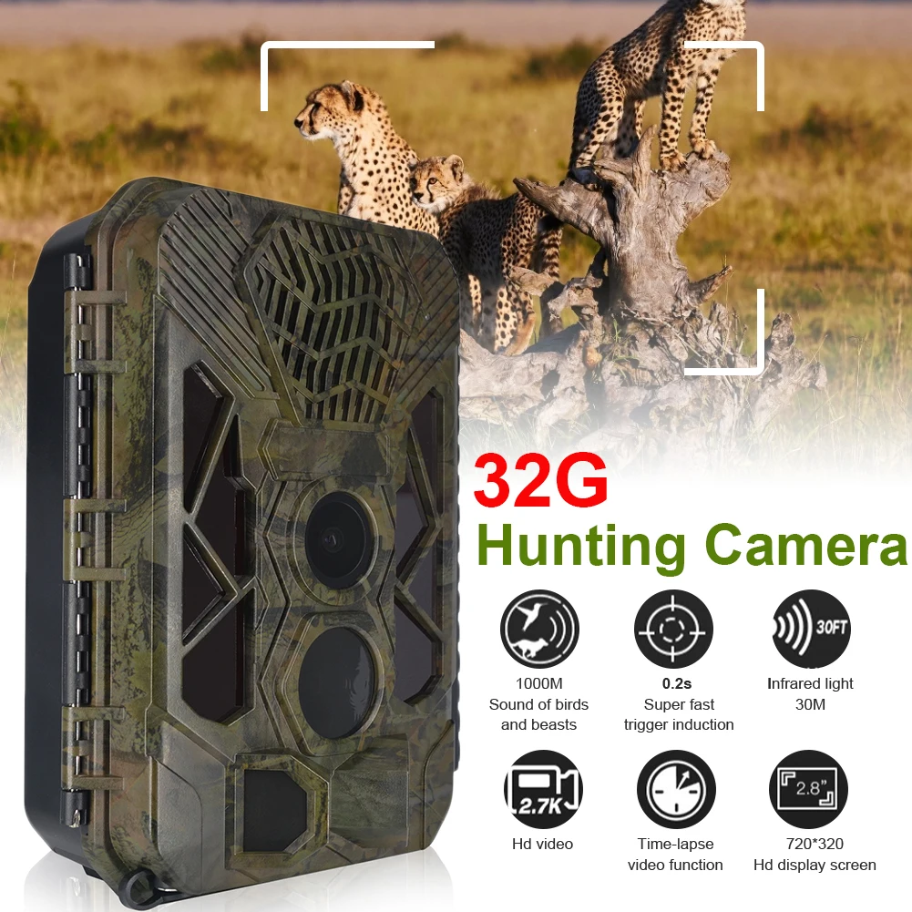 20MP Outdoor Hunting Camera HD 1080P Outdoor Trail Camera Night Vision Motion Activated Hunting Cam for Wildlife Monitoring
20MP Outdoor Hunting Camera HD 1080P Outdoor Trail Camera Night Vision Motion Activated Hunting Cam for Wildlife Monitoring