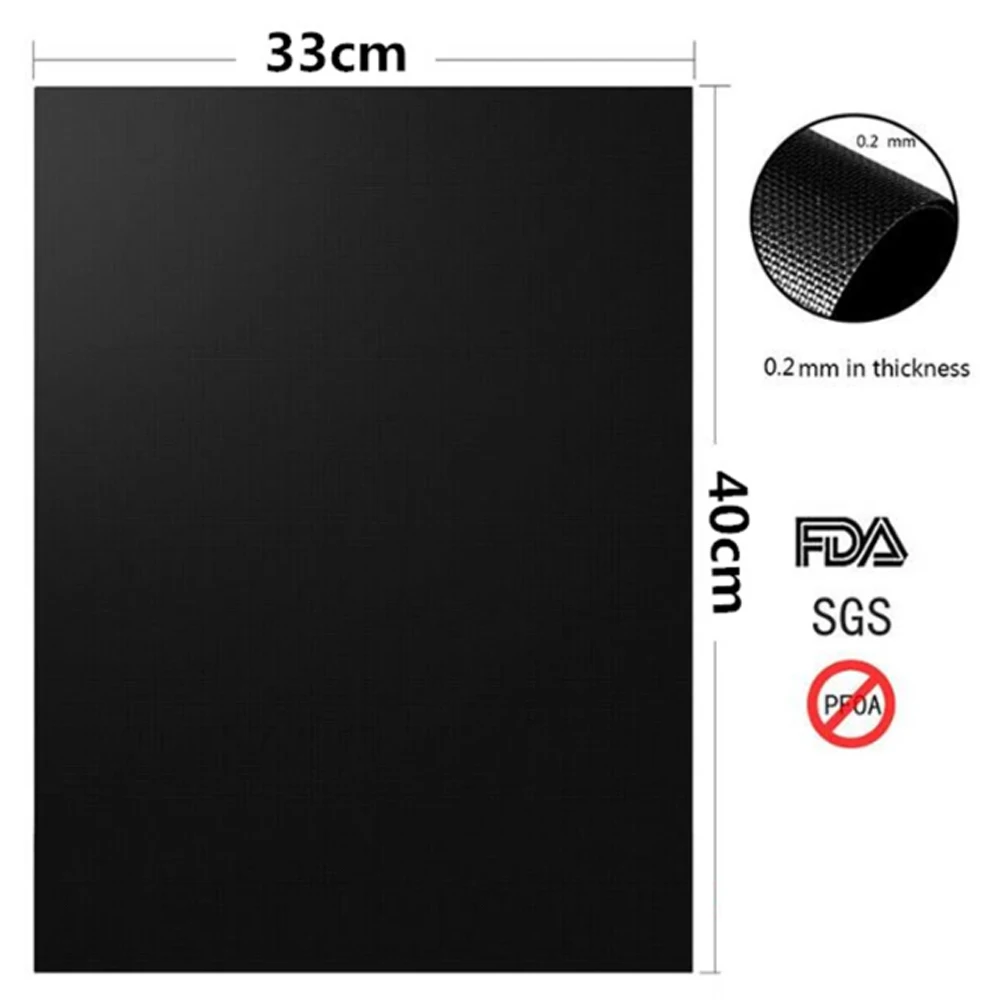 2pcs BBQ Grill Mat Barbecue outdoor Baking Non-stick Pad Reusable Cooking Plate 40 * 33cm For Party PTFE Grill Mat Tools New
2pcs BBQ Grill Mat Barbecue outdoor Baking Non-stick Pad Reusable Cooking Plate 40 * 33cm For Party PTFE Grill Mat Tools New