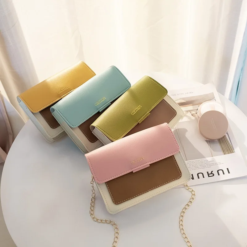 Women Messenger Bag Wild Simple One-Shoulder bag Small Hasp patchwork Square Crossbody mini Bag Malas De Senhora for Students
Women Messenger Bag Wild Simple One-Shoulder bag Small Hasp patchwork Square Crossbody mini Bag Malas De Senhora for Students