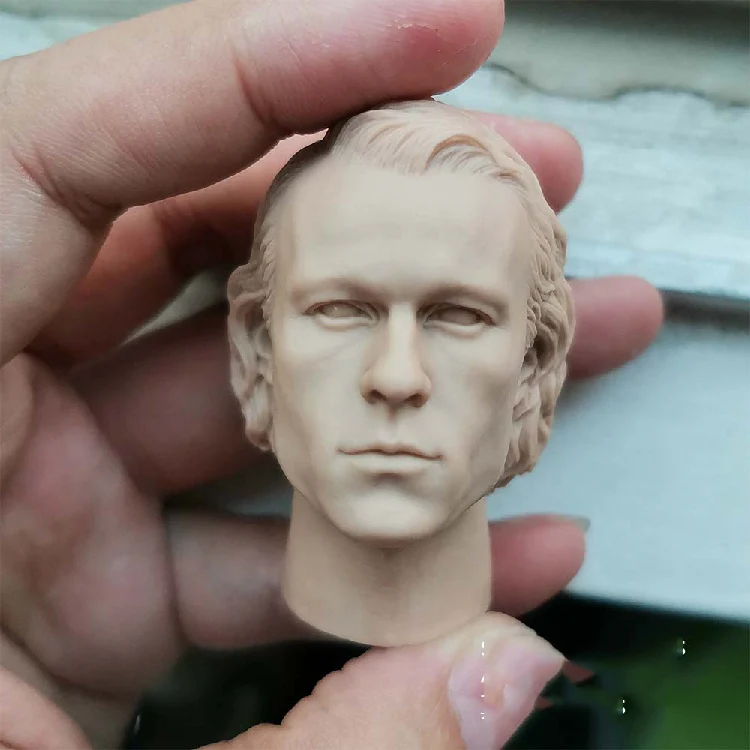 1/6 хит Ledger Джокер Неокрашенная голова модели для 12''Figures 
1/6 хит Ledger Джокер Неокрашенная голова модели для 12''Figures