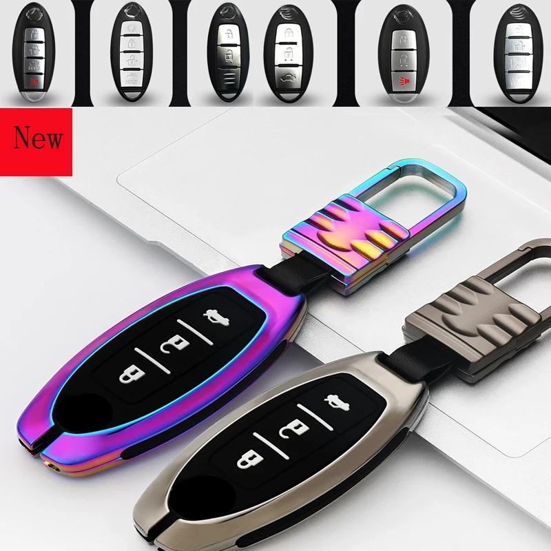 Aluminium Alloy Car Smart Key Case Cover for Nissan X-TRAIL Teana Qashqai Murano Bluebird Sylphy 2019 Car Accessories
Aluminium Alloy Car Smart Key Case Cover for Nissan X-TRAIL Teana Qashqai Murano Bluebird Sylphy 2019 Car Accessories