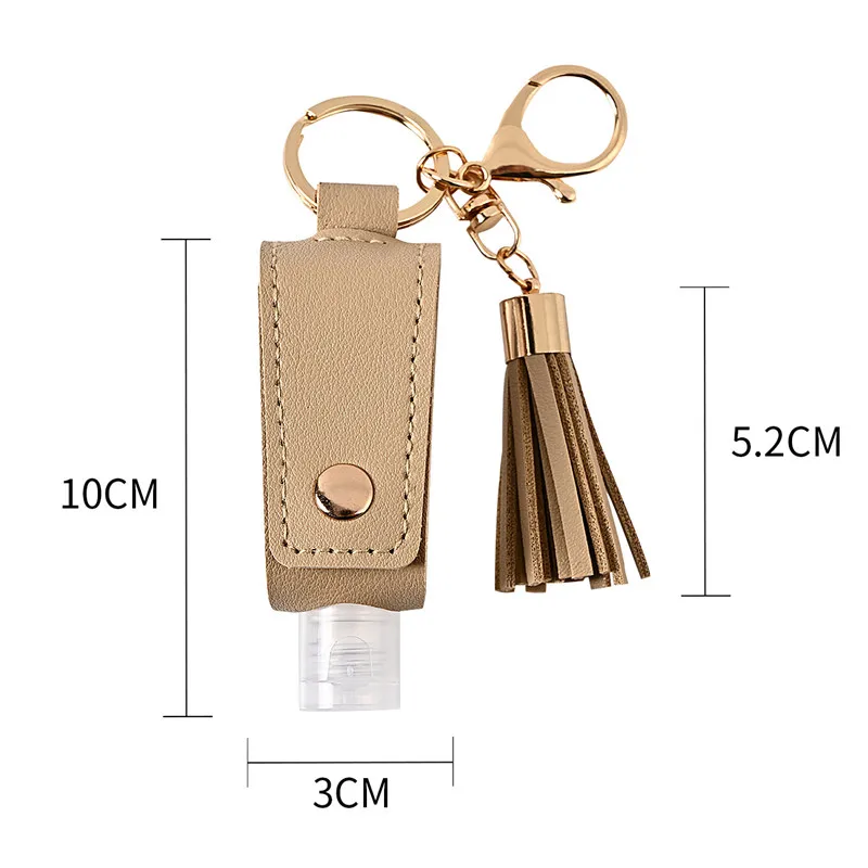 30ml Hand Sanitizer Leather Keychain Holder Travel Bottle Refillable Container Flip Reusable Bottle With Tassel Keychain Carrier
30ml Hand Sanitizer Leather Keychain Holder Travel Bottle Refillable Container Flip Reusable Bottle With Tassel Keychain Carrier