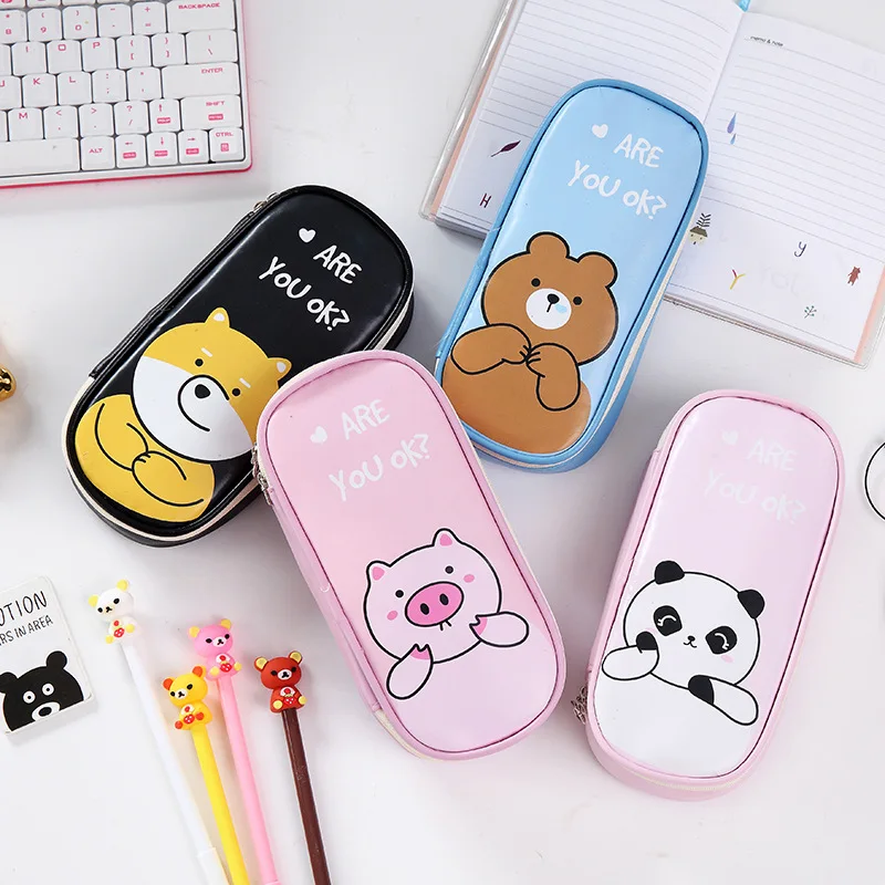 Cute Panda Pencil Case Large Capacity PU Stationery Pencil Pouch Student Stationery Kawaii Bag
Cute Panda Pencil Case Large Capacity PU Stationery Pencil Pouch Student Stationery Kawaii Bag